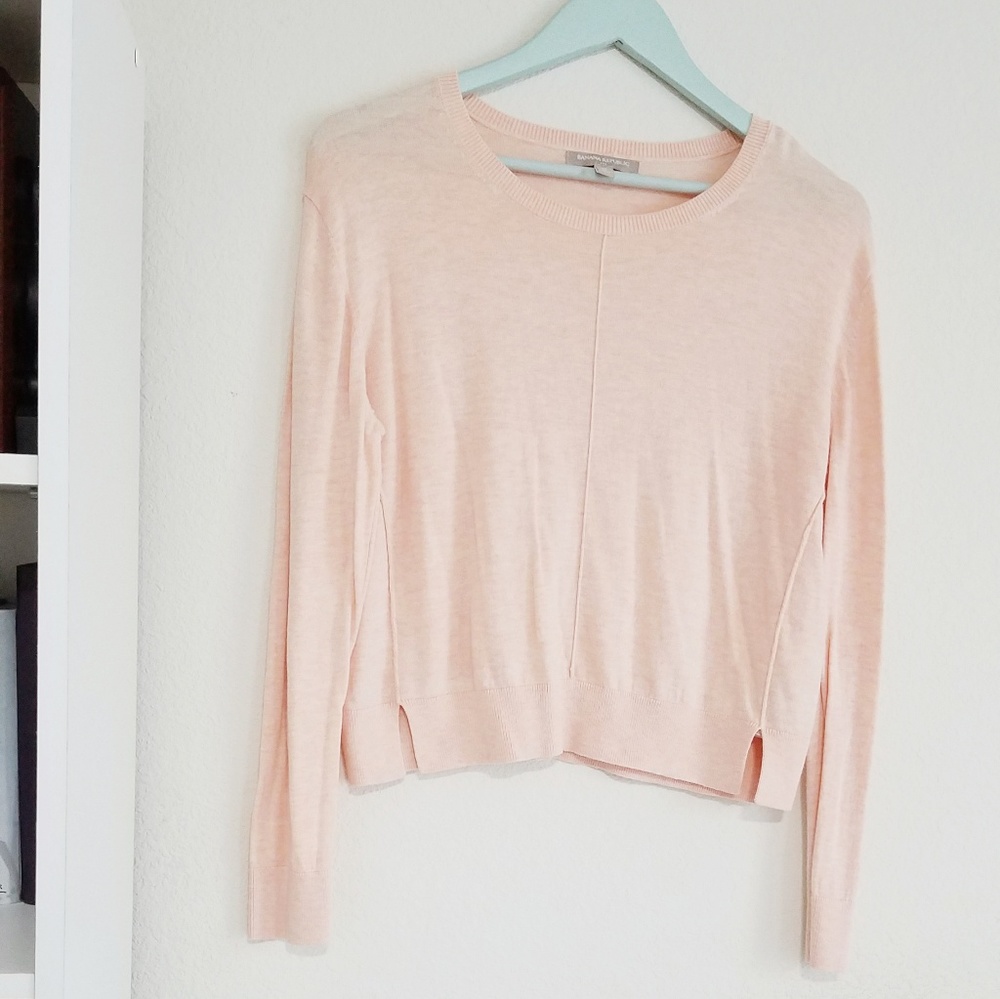 Banana Republic Peach Scoop Neck Sweater